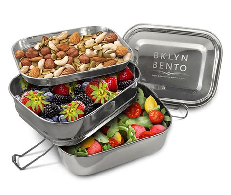 bklyn bento steel bento box lunch box set|bento lunch containers.